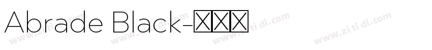 Abrade Black字体转换
